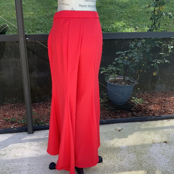 Flare legs orange Venus dress pants - Picture 4 of 5